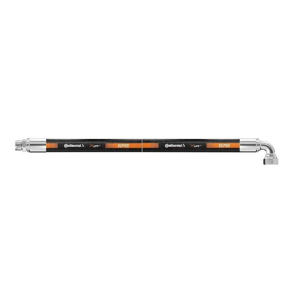 Continental Hydraulic Hose Assembly - 3/4" ID 60" Length - 1" MJ x 1" FJX90 - 5100 psi XCP5S-12,16MJ-16FJX90,60 IN OAL - main